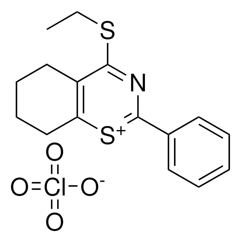 Sigma-Aldrich 4-ETHYLSULFANYL-2-PH-5,6,7,8-4H-BENZO(E)(1,3)THIAZIN-1-YLIUM, PERCHLORATE，AldrichCPR