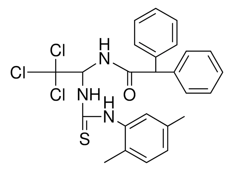 Sigma-Aldrich 2,2-DIPHENYL-N-(2,2,2-TRICHLORO-1-(3-(2,5-DIMETHYL-PH)-THIOUREIDO)-ET)-ACETAMIDE,AldrichCPR