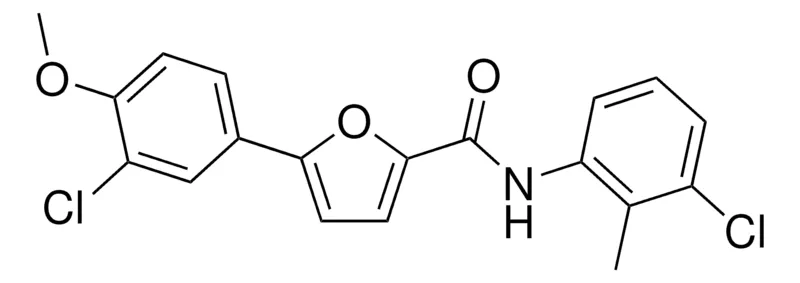 Sigma-Aldrich 5-(3-CHLORO-4-METHOXYPHENYL)-N-(3-CHLORO-2-METHYL-PHENYL)-2-FURAMIDE,AldrichCPR