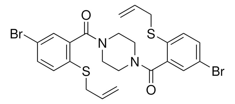 Sigma-Aldrich (4-(2-ALLYLSULFANYL-5-BR-BZ)-PIPERAZIN-1-YL)-(2-ALLYLSULFANYL-5-BR-PH)-METHANONE,AldrichCPR