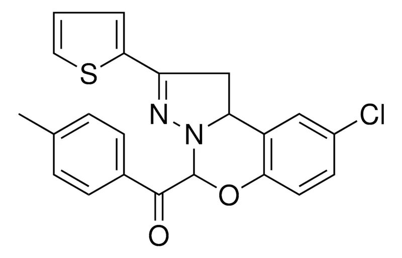 Sigma-Aldrich [9-CHLORO-2-(2-THIENYL)-1,10B-DIHYDROPYRAZOLO[1,5-C][1,3]BENZOXAZIN-5-YL](4-METHYLPHENYL)METHANONE，AldrichCPR