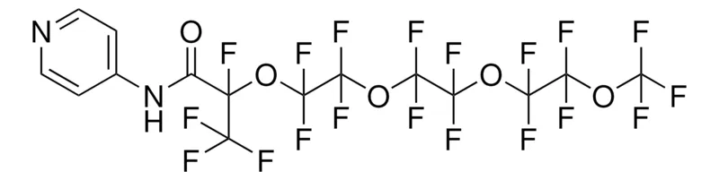 Sigma-Aldrich 1,1,1,3,3,4,4,6,6,7,7,9,9,10,10,12-HEXADECAFLUORO-N-(4-PYRIDINYL)-12-(TRIFLUOROMETHYL)-2,5,8,11-TETRAOXATRIDECAN-13-AMIDE,AldrichCPR