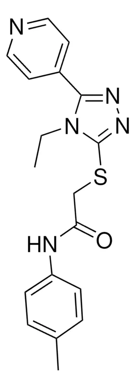 Sigma-Aldrich 2-((4-ET-5-(4-PYRIDINYL)-4H-1,2,4-TRIAZOL-3-YL)THIO)-N-(4-METHYLPHENYL)ACETAMIDE,AldrichCPR