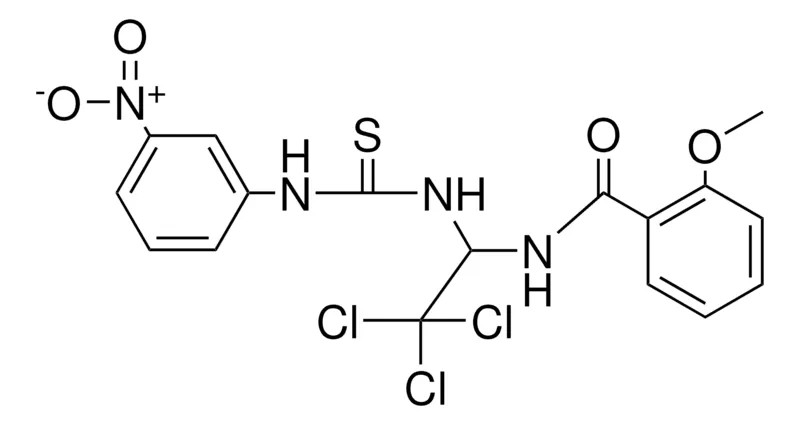 Sigma-Aldrich 2-METHOXY-N-(2,2,2-TRICHLORO-1-(3-(3-NITRO-PHENYL)-THIOUREIDO)-ETHYL)-BENZAMIDE,AldrichCPR