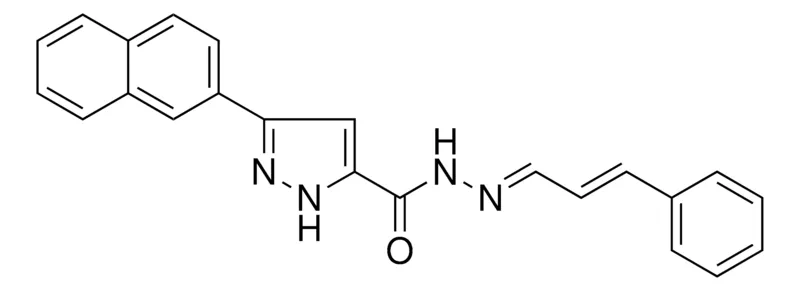 Sigma-Aldrich 5-NAPHTHALEN-2-YL-2H-PYRAZOLE-3-CARBOXYLIC ACID (3-PHENYL-ALLYLIDENE)-HYDRAZIDE，AldrichCPR