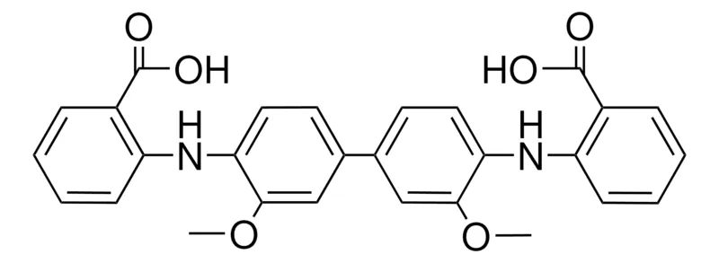 Sigma-Aldrich 4,4'-BIS-(2-CARBOXYPHENYLAMINO)-3,3'-DIMETHOXYBIPHENYL,AldrichCPR