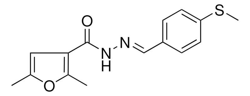Sigma-Aldrich 2,5-DIMETHYL-FURAN-3-CARBOXYLIC ACID (4-METHYLSULFANYL-BENZYLIDENE)-HYDRAZIDE，AldrichCPR