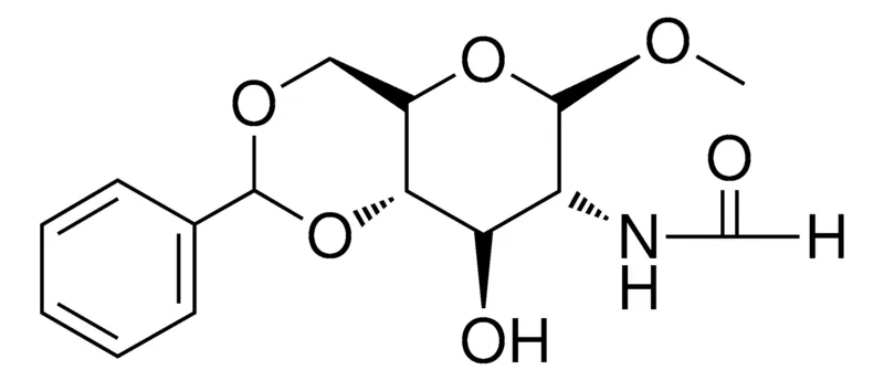 Sigma-Aldrich N-(8-HO-6-METHOXY-2-PHENYL-HEXAHYDRO-PYRANO(3,2-D)(1,3)DIOXIN-7-YL)-FORMAMIDE,AldrichCPR