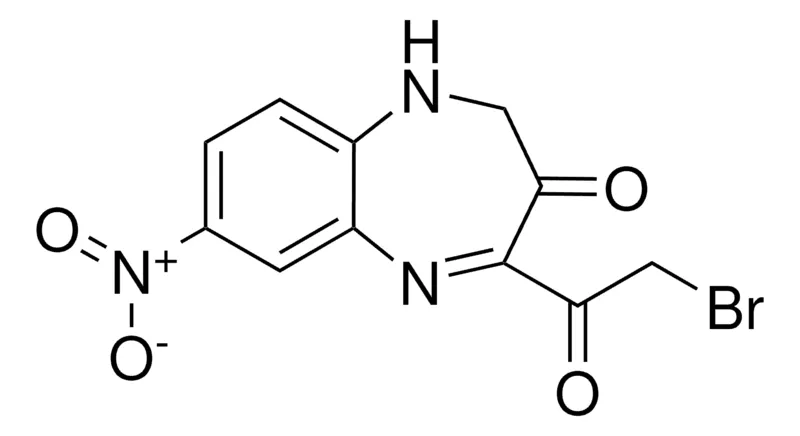 Sigma-Aldrich 4-(BROMOACETYL)-7-NITRO-1,2-DIHYDRO-3H-1,5-BENZODIAZEPIN-3-ONE,AldrichCPR