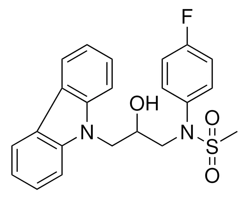 Sigma-Aldrich N-(3-(9H-CARBAZOL-9-YL)-2-HYDROXYPROPYL)-N-(4-FLUOROPHENYL)METHANESULFONAMIDE,AldrichCPR