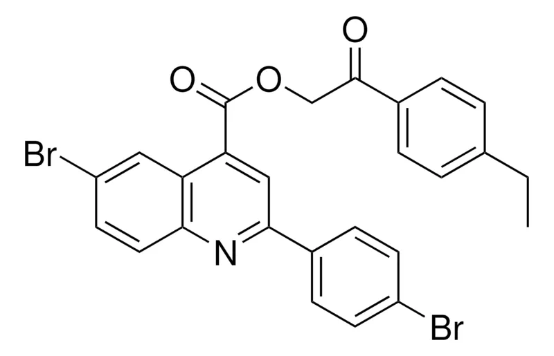 Sigma-Aldrich 2-(4-ETHYLPHENYL)-2-OXOETHYL 6-BROMO-2-(4-BROMOPHENYL)-4-QUINOLINECARBOXYLATE,AldrichCPR