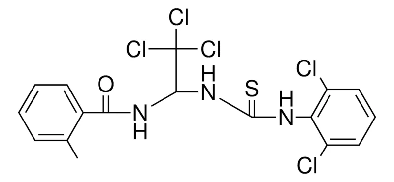 Sigma-Aldrich 2-ME-N-(2,2,2-TRICHLORO-1-(3-(2,6-DICHLORO-PHENYL)-THIOUREIDO)-ETHYL)-BENZAMIDE,AldrichCPR