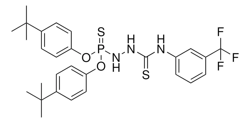 Sigma-Aldrich O,O'-BIS(4-TERT-BUTYLPHENYL) (3-(TRI-F-ME)PHENYLTHIOUREIDO)THIOPHOSPHORAMIDATE,AldrichCPR