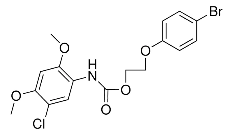 Sigma-Aldrich 2-(4-BROMOPHENOXY)ETHYL N-(5-CHLORO-2,4-DIMETHOXYPHENYL)CARBAMATE,AldrichCPR