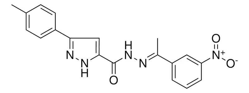 Sigma-Aldrich 5-P-TOLYL-2H-PYRAZOLE-3-CARBOXYLIC ACID (1-(3-NITRO-PH)-ETHYLIDENE)-HYDRAZIDE,AldrichCPR