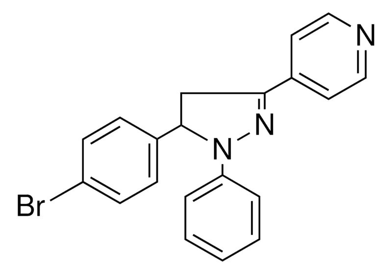 Sigma-Aldrich 4-(5-(4-BROMO-PHENYL)-1-PHENYL-4,5-DIHYDRO-1H-PYRAZOL-3-YL)-PYRIDINE,AldrichCPR