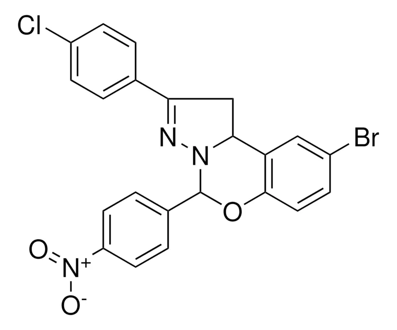 Sigma-Aldrich 8-BR-2(4-CL-PH)-4-(4-NITRO-PH)-1,9B-2H-5-OXA-3,3A-DIAZA-CYCLOPENTA(A)NAPHTHALENE,AldrichCPR