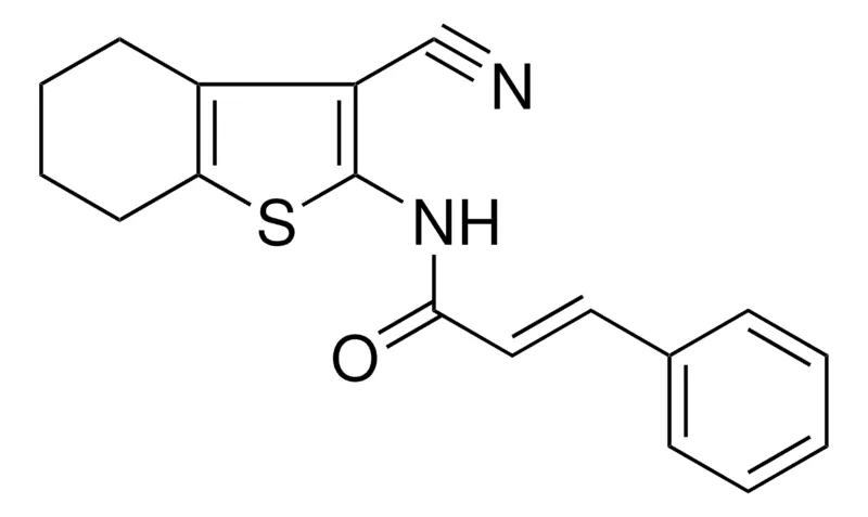 Sigma-Aldrich N-(3-CYANO-4,5,6,7-TETRAHYDRO-BENZO(B)THIOPHEN-2-YL)-3-PHENYL-ACRYLAMIDE，AldrichCPR