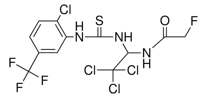 Sigma-Aldrich 2-F-N-(2,2,2-TRICHLORO-1-(3-(2-CL-5-TRIFLUORO-ME-PH)-THIOUREIDO)-ET)-ACETAMIDE,AldrichCPR