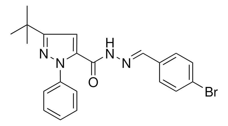Sigma-Aldrich 5-TERT-BUTYL-2-PH-2H-PYRAZOLE-3-CARBOXYLIC ACID (4-BROMO-BENZYLIDENE)-HYDRAZIDE,AldrichCPR