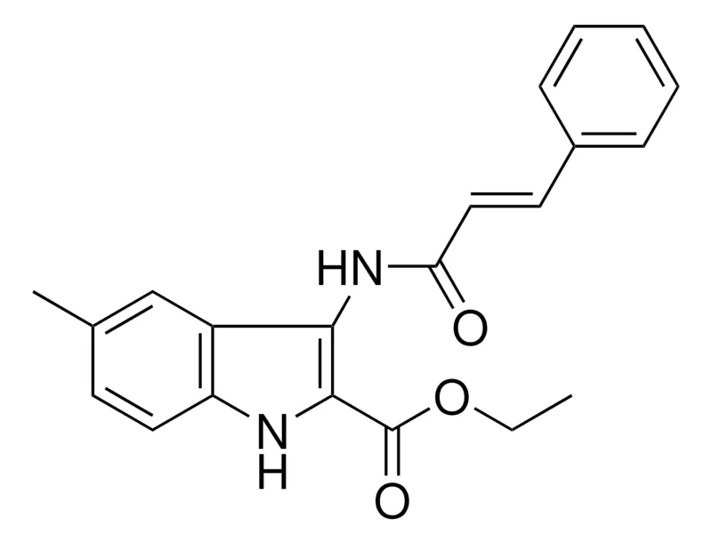 Sigma-Aldrich 5-METHYL-3-(3-PHENYL-ACRYLOYLAMINO)-1H-INDOLE-2-CARBOXYLIC ACID ETHYL ESTER,AldrichCPR