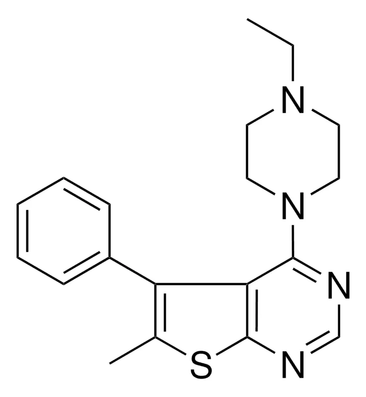 Sigma-Aldrich 4-(4-ETHYL-1-PIPERAZINYL)-6-METHYL-5-PHENYLTHIENO(2,3-D)PYRIMIDINE,AldrichCPR