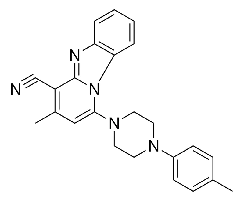 Sigma-Aldrich 3-ME-1-(4-P-TOLYL-PIPERAZIN-1-YL)BENZO(4,5)IMIDAZO(1,2-A)PYRIDINE-4-CARBONITRILE,AldrichCPR
