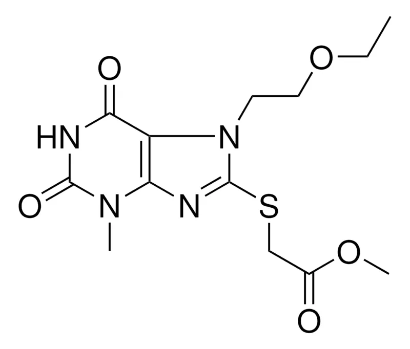 Sigma-Aldrich ME ((7-(2-ETHOXY-ET)3-ME-2,6-DIOXO-2,3,6,7-TETRAHYDRO-1H-PURIN-8-YL)THIO)ACETATE,AldrichCPR