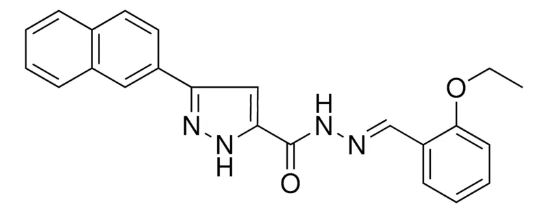 Sigma-Aldrich 5-NAPHTHALEN-2-YL-2H-PYRAZOLE-3-CARBOXYLIC ACID (2-ETHOXY-BENZYLIDENE)-HYDRAZIDE,AldrichCPR