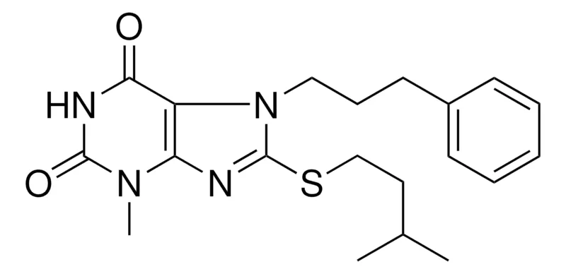 Sigma-Aldrich 3-ME-8-(3-METHYL-BUTYLSULFANYL)-7-(3-PHENYL-PROPYL)-3,7-DIHYDRO-PURINE-2,6-DIONE,AldrichCPR