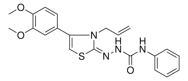 Sigma-Aldrich (2E)-3-ALLYL-4-(3,4-DIMETHOXYPHENYL)-1,3-THIAZOL-2(3H)-ONE N-PHENYLSEMICARBAZONE,AldrichCPR