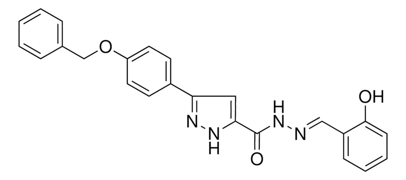 Sigma-Aldrich 5-(4-BENZYLOXY-PH)-2H-PYRAZOLE-3-CARBOXYLIC ACID (2-HO-BENZYLIDENE)-HYDRAZIDE,AldrichCPR