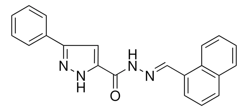 Sigma-Aldrich 5-PHENYL-2H-PYRAZOLE-3-CARBOXYLIC ACID NAPHTHALEN-1-YLMETHYLENE-HYDRAZIDE,AldrichCPR
