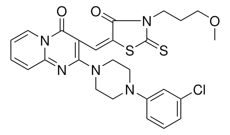 Sigma-Aldrich 2-[4-(3-CHLOROPHENYL)-1-PIPERAZINYL]-3-{(E)-[3-(3-METHOXYPROPYL)-4-OXO-2-THIOXO-1,3-THIAZOLIDIN-5-YLIDENE]METHYL}-4H-PYRIDO[1,2-A]PYRIMIDIN-4-ONE，AldrichCPR