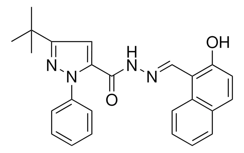 Sigma-Aldrich 3-TERT-BUTYL-N'-[(E)-(2-HYDROXY-1-NAPHTHYL)METHYLIDENE]-1-PHENYL-1H-PYRAZOLE-5-CARBOHYDRAZIDE，AldrichCPR