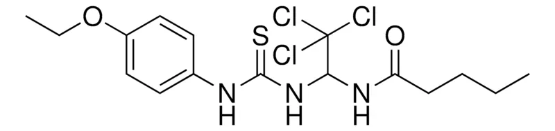 Sigma-Aldrich PENTANOIC ACID (2,2,2-TRICHLORO-1-(3-(4-ETHOXY-PHENYL)-THIOUREIDO)-ETHYL)-AMIDE,AldrichCPR