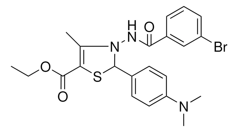Sigma-Aldrich ETHYL 3-[(3-BROMOBENZOYL)AMINO]-2-[4-(DIMETHYLAMINO)PHENYL]-4-METHYL-2,3-DIHYDRO-1,3-THIAZOLE-5-CARBOXYLATE，AldrichCPR