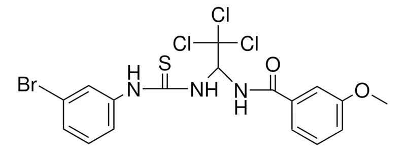 Sigma-Aldrich N-(1-(3-(3-BROMO-PHENYL)-THIOUREIDO)-2,2,2-TRICHLORO-ETHYL)-3-METHOXY-BENZAMIDE,AldrichCPR