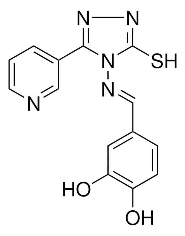 Sigma-Aldrich 4-(((3-(3-PYRIDINYL)-5-SULFANYL-4H-1,2,4-TRIAZOL-4-YL)IMINO)ME)-1,2-BENZENEDIOL,AldrichCPR