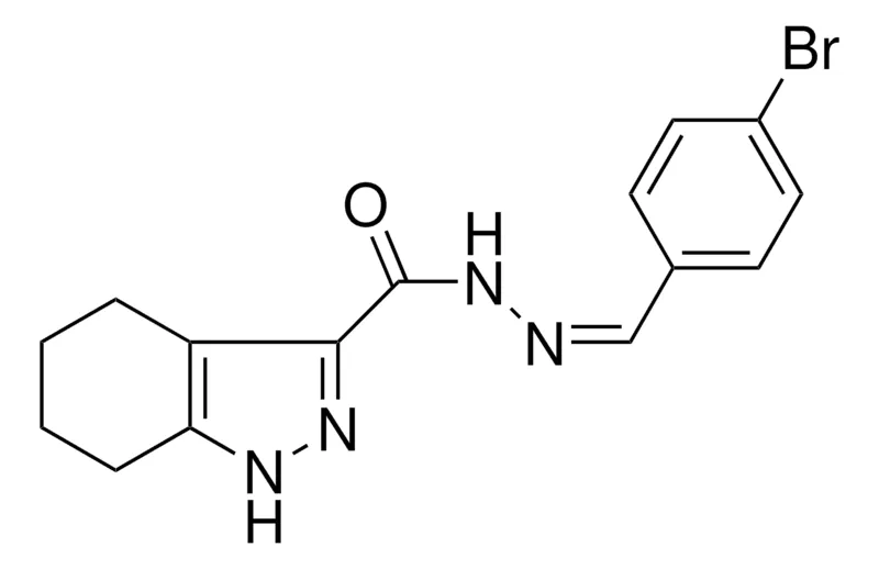 Sigma-Aldrich 4,5,6,7-TETRAHYDRO-1H-INDAZOLE-3-CARBOXYLIC ACID (4-BROMO-BENZYLIDENE)-HYDRAZIDE,AldrichCPR