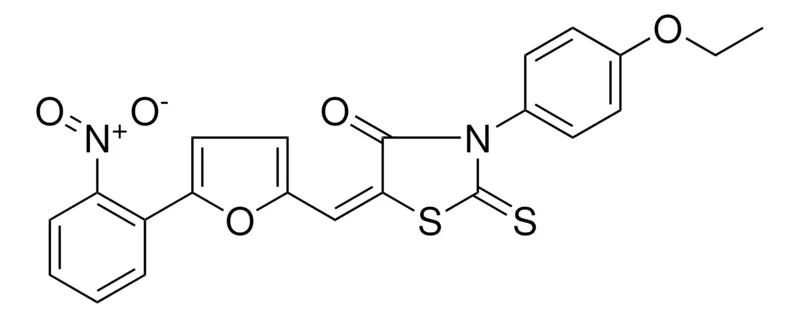 Sigma-Aldrich 3-(4-ETHOXY-PH)-5-(5-(2-NITRO-PH)-FURAN-2-YLMETHYLENE)2-THIOXO-THIAZOLIDIN-4-ONE,AldrichCPR