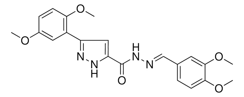 Sigma-Aldrich 5(2,5-DI-MEO-PH)-2H-PYRAZOLE-3-CARBOXYLIC ACID (3,4-DI-MEO-BENZYLIDENE)HYDRAZIDE,AldrichCPR