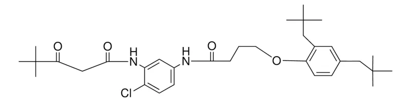 Sigma-Aldrich N-(2-CHLORO-5-{[4-(2,4-DINEOPENTYLPHENOXY)BUTANOYL]AMINO}PHENYL)-4,4-DIMETHYL-3-OXOPENTANAMIDE，AldrichCPR