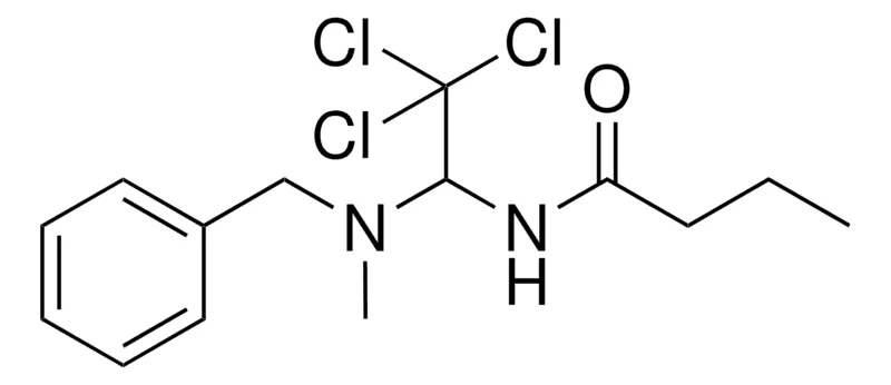 Sigma-Aldrich N-(1-(BENZYL-METHYL-AMINO)-2,2,2-TRICHLORO-ETHYL)-BUTYRAMIDE,AldrichCPR
