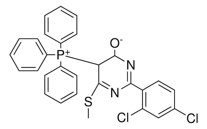 Sigma-Aldrich 2-(2,4-DICHLOROPHENYL)-6-(METHYLSULFANYL)-5-(TRIPHENYLPHOSPHONIO)-4,5-DIHYDRO-4-PYRIMIDINOLATE,AldrichCPR