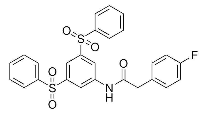 Sigma-Aldrich N-(3,5-BIS-BENZENESULFONYL-PHENYL)-2-(4-FLUORO-PHENYL)-ACETAMIDE，AldrichCPR