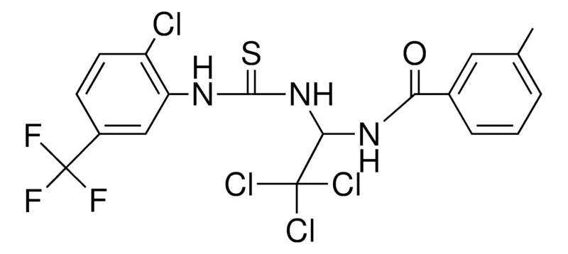 Sigma-Aldrich 3-ME-N-(2,2,2-TRICHLORO-1-(3-(2-CL-5-TRIFLUORO-ME-PH)-THIOUREIDO)-ET)-BENZAMIDE,AldrichCPR