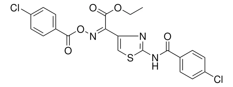 Sigma-Aldrich ETHYL (2Z)-{2-[(4-CHLOROBENZOYL)AMINO]-1,3-THIAZOL-4-YL}{[(4-CHLOROBENZOYL)OXY]IMINO}ETHANOATE，AldrichCPR
