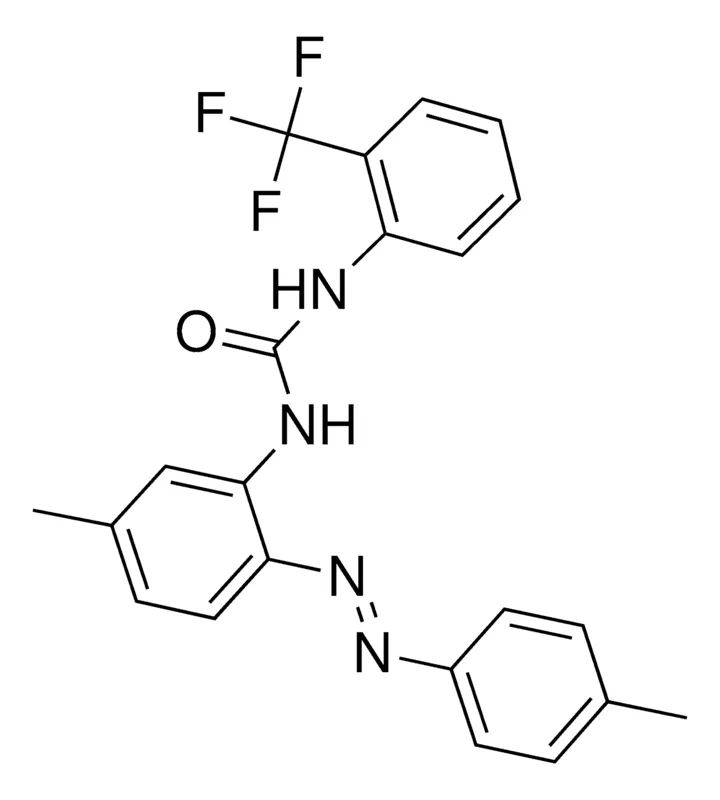 Sigma-Aldrich 1-(5-METHYL-2-(P-TOLYLAZO)-PHENYL)-3-(2-(TRIFLUOROMETHYL)-PHENYL)UREA,AldrichCPR