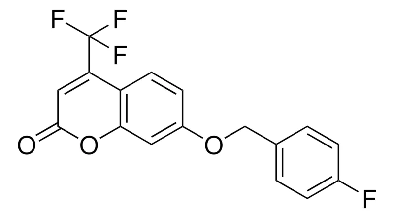 Sigma-Aldrich 7-(4-FLUORO-BENZYLOXY)-4-TRIFLUOROMETHYL-CHROMEN-2-ONE,AldrichCPR
